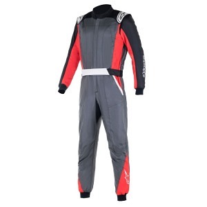 Alpinestars - Combinaison Racing Atom – Gris-Rouge-Noir