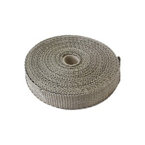 B-G Racing Nastro termico in titanio per scarico – larghezza 1" (25,4 mm)