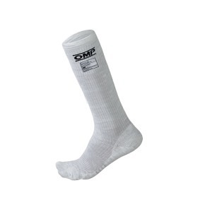 ﻿OMP ONE Nomex Socks- White  