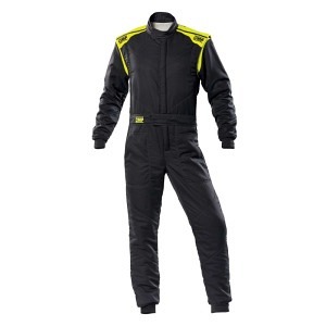 OMP - Racing Suit FIRST-S Anthracite - Fluo Yellow