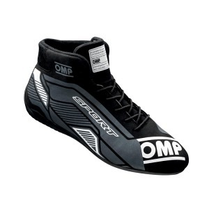 OMP Scarpe da pilota Sport – Nero / Bianco