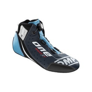 OMP Racing Shoe ONE EVO X R Blue - Silver - Cyan
