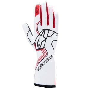 Alpinestars Guanti Tech-1 Race V4 – Bianco / Rosso
