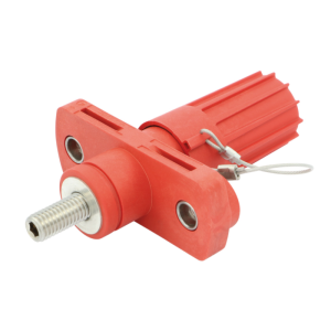 Polo di avviamento esterno rosso – Connessione batteria con cappuccio protettivo (M10)