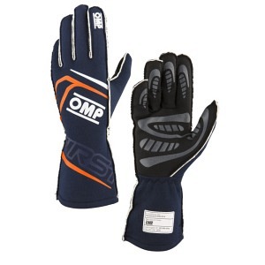 OMP Guanti FIRST – Blu navy / Arancione fluo