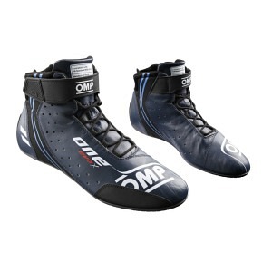 OMP Racing Shoes ONE EVO X - Navy Blue-Cyan