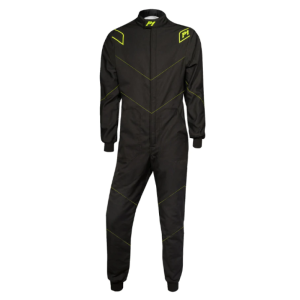 P1 - Racing Suit CORSA - Black-Fluo Yellow
