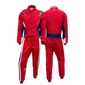 P1 - Racing Suit MID-LAP EVO - Red-Royal Blue-White
