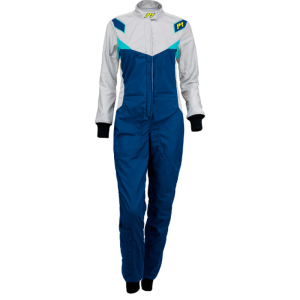 P1 - DIVA Women Racing Suit - Blue-Silver-Fluo Blue