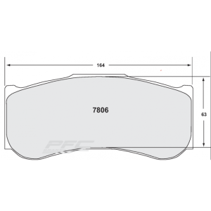 PFC BRAKES - 7806 Plaquettes de frein de course