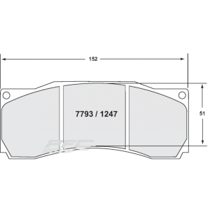 PFC BRAKES - 7793 Plaquettes de frein de course