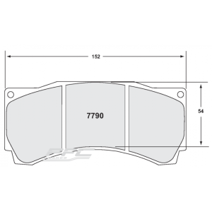 PFC BRAKES - 7790 Plaquettes de frein de course