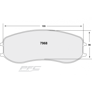 PFC BRAKES - 7968 Plaquettes de frein de course