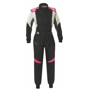 OMP - Racing Suit FIRST EVO ELLE - Black-Fuchsia