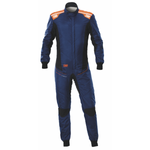 OMP Motorsport Overall TECNICA SUPERLIGHT - Navy Blau-Fluo Orange