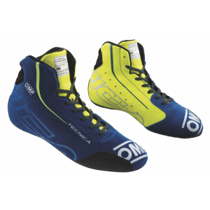 OMP Fahrerschuh TECNICA - Blau-Gelb