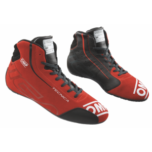 OMP Chaussures de pilote TECNICA – Noir / Rouge