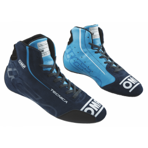 OMP Fahrerschuh TECNICA - Navy Blau-Cyan