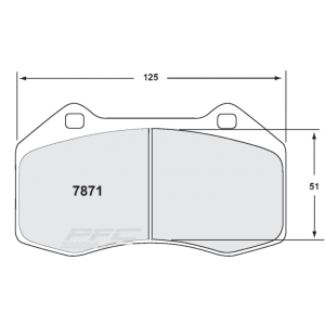 PFC BRAKES - 7871 Rennbremsbeläge