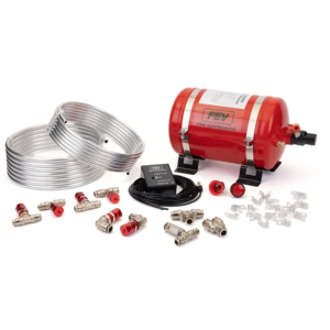 FEV F-TEC 3.5 Litre Electrical Plumbed-In Fire Extinguisher – Alloy Bottle | FIA List 16