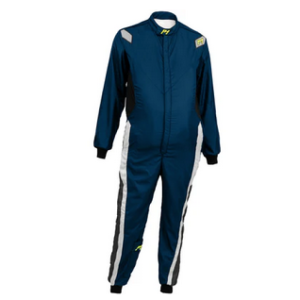 P1 - Racing Suit MID‑GENT EVO- Dark Blue-Silver-Anthracite 