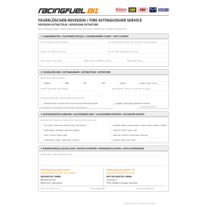 Revisione e assistenza estintori per motorsport